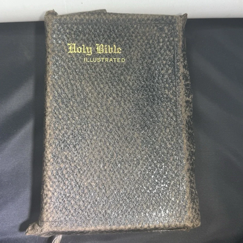 1922 Holy Bible Self Pronouncing John C Winston International Color Illustration
